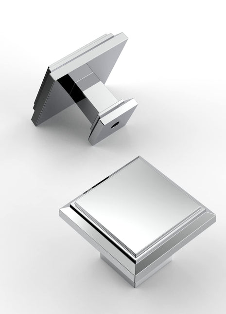 DESIGN2044 Polished Chrome Solid Knobs