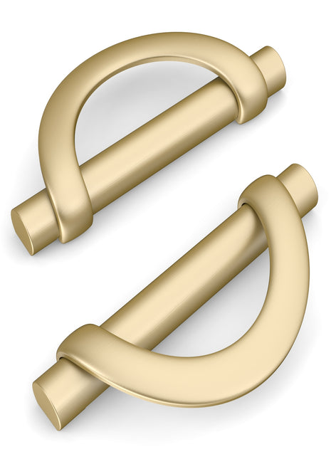 DESIGN3955 Brushed Gold Cabinet Pulls