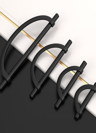 DESIGN3955 Matte Black Cabinet Pulls