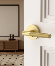 ZR02-124A Matte Black Door Handle Knurled Lever Modern Style | Privacy, Passage, Dummy