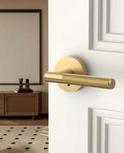 ZR02-124A Matte Black Door Handle Knurled Lever Modern Style | Privacy, Passage, Dummy