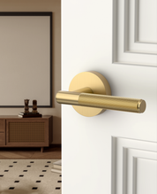 ZR02-124A Matte Black Door Handle Knurled Lever Modern Style | Privacy, Passage, Dummy