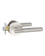 ZR02-124A Matte Black Door Handle Knurled Lever Modern Style | Privacy, Passage, Dummy