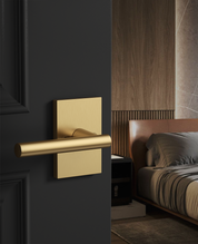 ZR08-097Z Champagne Bronze Door Levers, Heavy-Duty Feel & Modern Minimalist | Privacy, Passage, Dummy