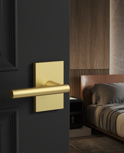 ZR08-097Z Champagne Bronze Door Levers, Heavy-Duty Feel & Modern Minimalist | Privacy, Passage, Dummy