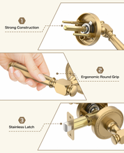 ZR12-054A Satin Champagne Bronze Door Levers with Beaded Rosette | Privacy, Passage, Dummy