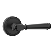 ZR12-054A Satin Champagne Bronze Door Levers with Beaded Rosette | Privacy, Passage, Dummy
