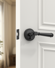 ZR12-054A Satin Champagne Bronze Door Levers with Beaded Rosette | Privacy, Passage, Dummy
