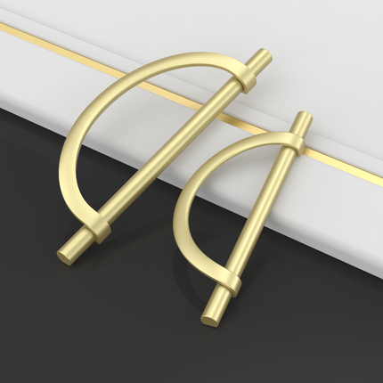 DESIGN3955 Champagne Bronze and Black Cabinet Pulls