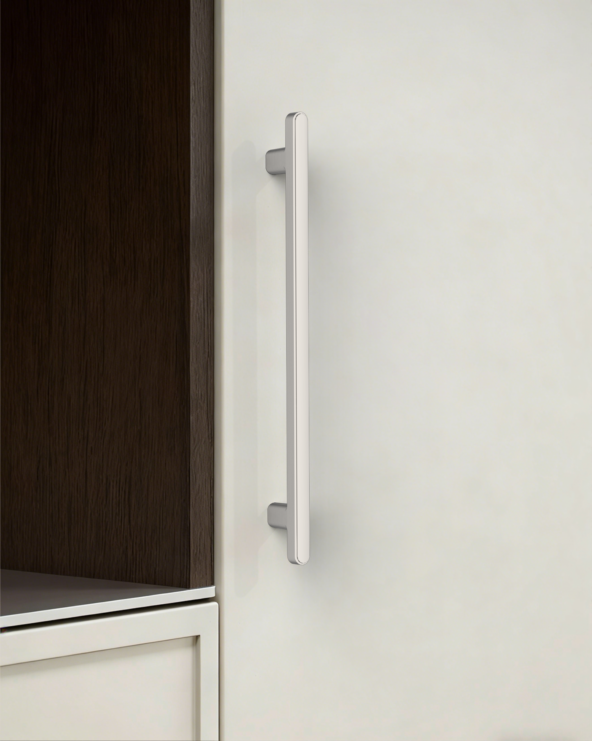 brushed satin nickel cabinet handles for modern kitchen cabinets