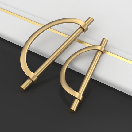 DESIGN3955 Champagne Bronze and Black Cabinet Pulls